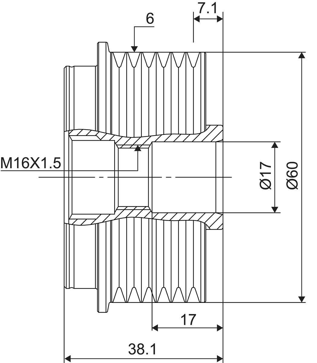 DISPOSITIVO RUOTA LIBERA ALTERNATORE